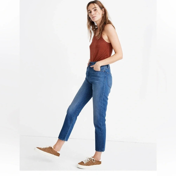 Madewell The Momjean in Stratfield  medium wash size 25 80's retro style . - Picture 3 of 17